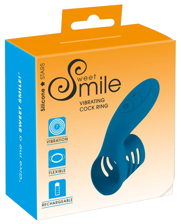 Sweet Smile Cock ring - Blauw - Sweet Smile - SKU: 54025570000