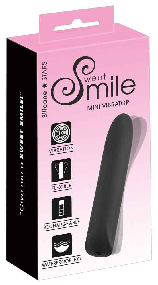 Sweet Smile zijdezachte mini vibrator - Zwart - Sweet Smile - SKU: 54025650000