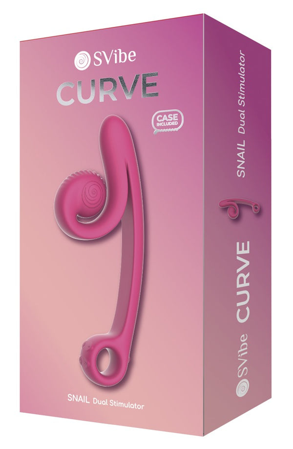 SVibe Trilkussen gebogen met dubbele stimulatie - Roze - SVibe - SKU: 54027860000