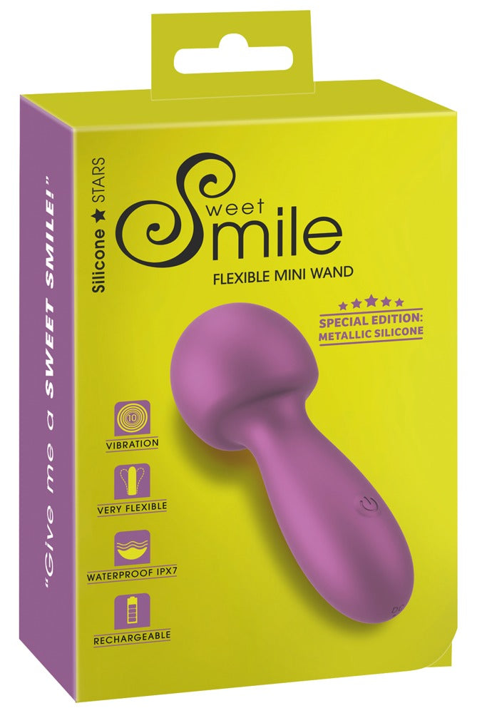 Sweet Smile Trilkussen flexibel met metallic kop - Roze