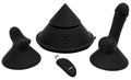 The Cowgirl Kegel stimulator compact met zuigvoet - Zwart