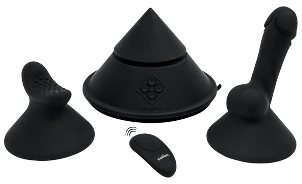 The Cowgirl Kegel stimulator compact met zuigvoet - Zwart - The Cowgirl - SKU: 54031460000