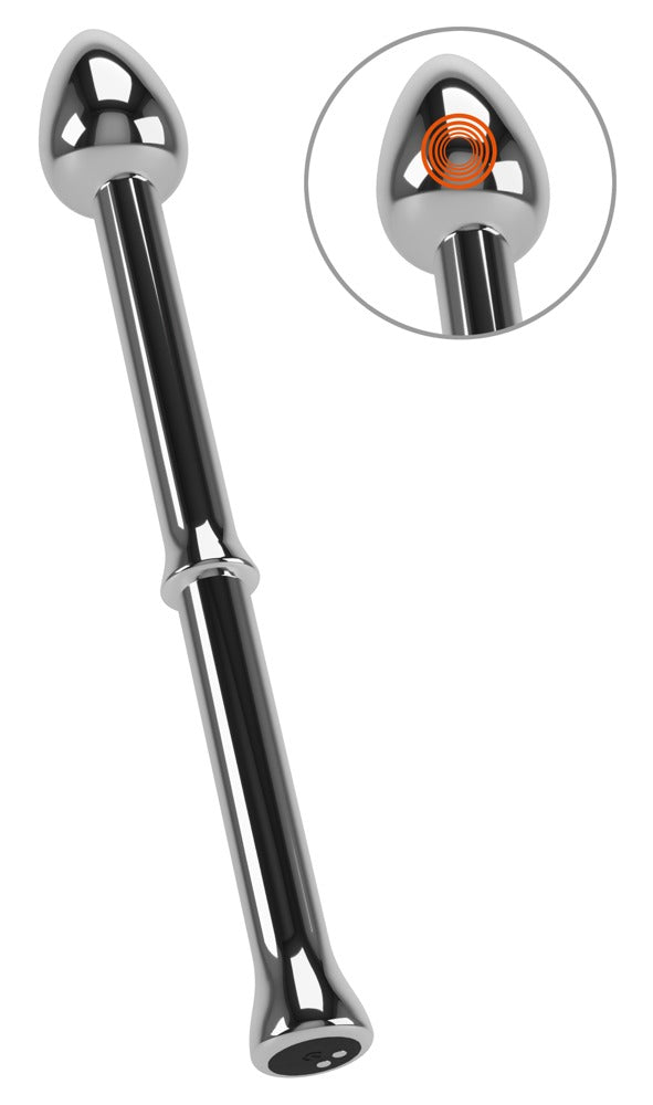 Rebel Metal Milking Stick vibrerende - Zilver - Rebel - SKU: 54033830000