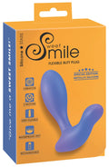 Sweet Smile Butt plug vibrerend met 2 motoren - Blauw