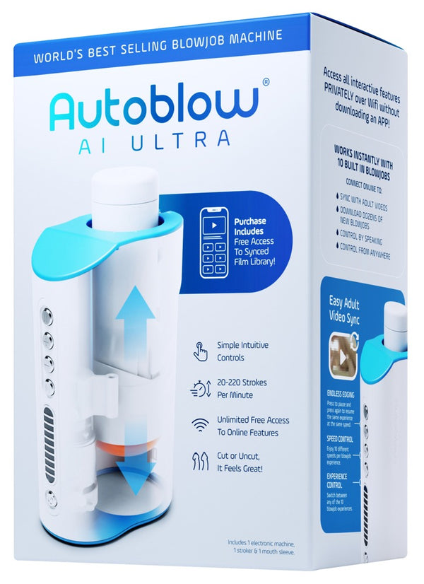 Autoblow A.I. Ultra masturbator - Wit - Autoblow - SKU: 54034800000