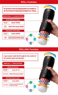 TENGA Vacuümroller met rotatie en zuigeffect - Zwart