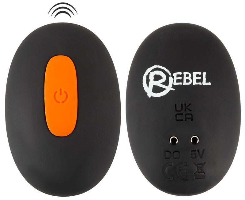 Rebel Scrotum stimulator met vibraties - Zwart