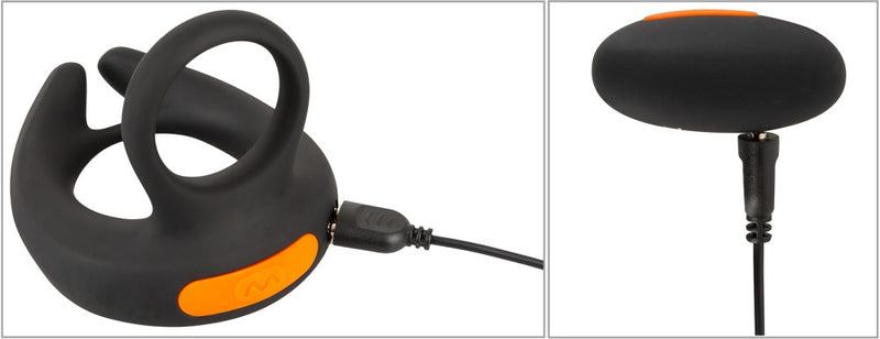 Rebel Scrotum stimulator met vibraties - Zwart