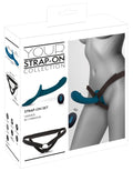 You2Toys Strap-on set met 2-motoren vibrator en afstandsbediening - Blauw