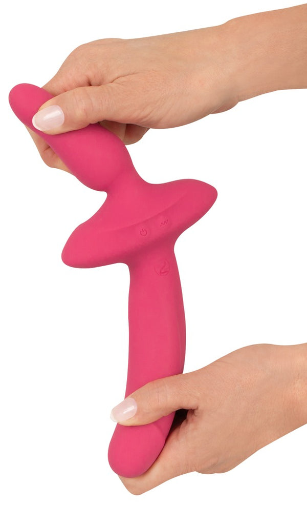 Couples Choice Vibrator + butt plug - Roze - Couples Choice - SKU: 54043470000