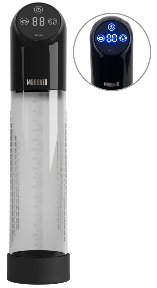 Mister Boner Pomp waterproof met automatische zuigfunctie - Transparant - Mister Boner - SKU: 54044520000