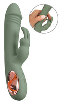 You2Toys Dubbelvibrator met gesynchroniseerde hotspots - Groen