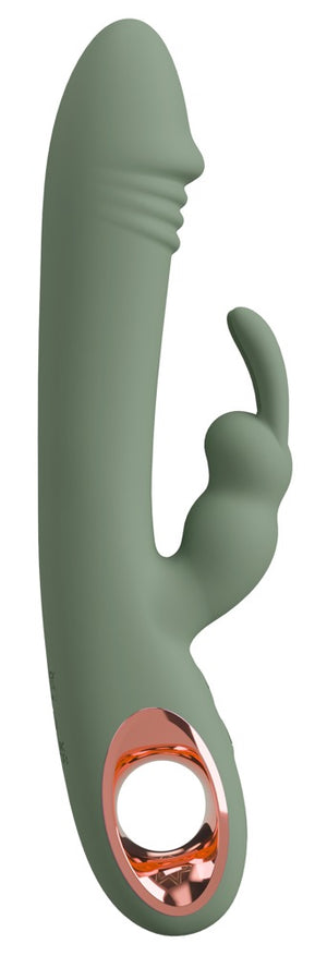 You2Toys Dubbelvibrator met gesynchroniseerde hotspots - Groen