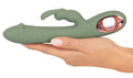 You2Toys Dubbelvibrator met gesynchroniseerde hotspots - Groen