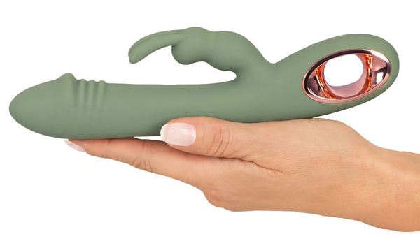 You2Toys Dubbelvibrator met gesynchroniseerde hotspots - Groen - You2Toys - SKU: 54045090000