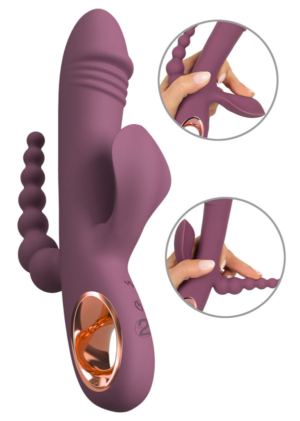 You2Toys Slim Triple Plum vibrator - Paars - You2Toys - SKU: 54045170000