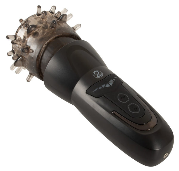 Stroker roterende masturbator met vibratie - Zwart - Stroker - SKU: 54045250000