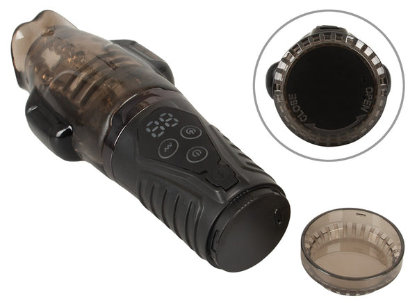 Stroker Zuigende masturbator met dubbele trilling - Zwart - Stroker - SKU: 54045330000