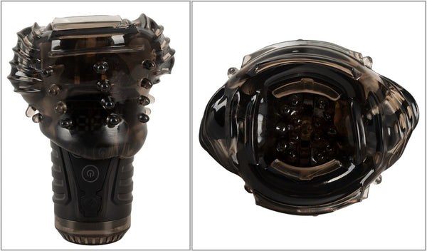 Stroker Zuigende masturbator met dubbele trilling - Zwart - Stroker - SKU: 54045330000