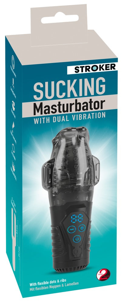 Stroker Zuigende masturbator - Zwart - Stroker - SKU: 54045330000