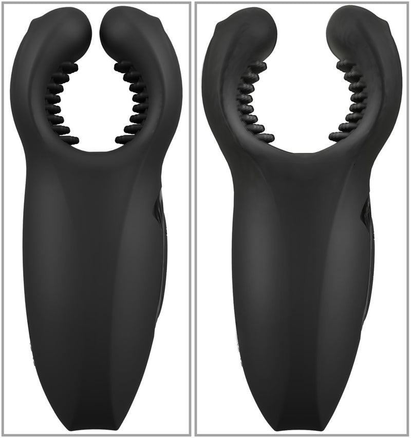 Rebel Toverstaf met vibratie en vleugels - Zwart