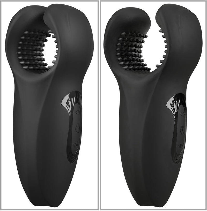 Rebel Toverstaf met vibratie en vleugels - Zwart
