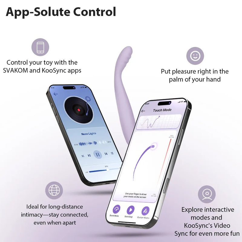 SVAKOM Cici 2 G-spotvibrator met appbesturing - Paars