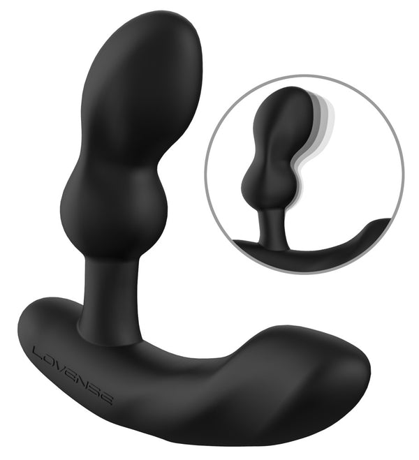Lovense P-spot vibrator met perineumstimulator - Zwart - Lovense - SKU: 54047890000