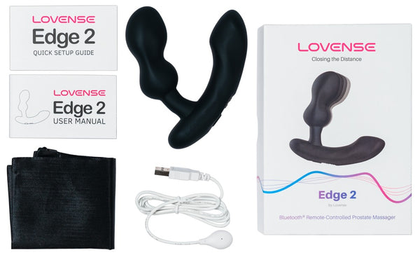 Lovense P-spot vibrator met perineumstimulator - Zwart - Lovense - SKU: 54047890000
