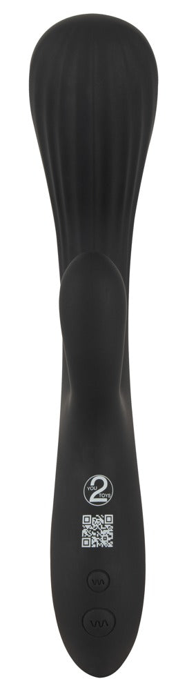 Intense Konijn vibrator - Zwart