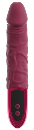 beau coeur Vibrator realistisch met aderen - Rood