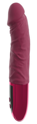 beau coeur Vibrator realistisch met aderen - Rood