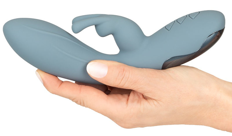 beau coeur Rabbit vibrator met dubbele stimulatie - Blauw