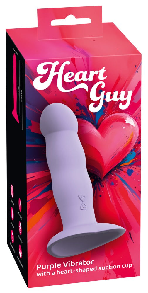 You2Toys Vibrator hartvormig met zuignap - Paars - You2Toys - SKU: 54050330000