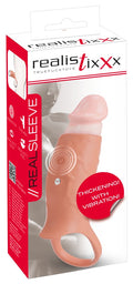 Realistixxx Penis sleeve vibrerend met verdikking - Huidskleur