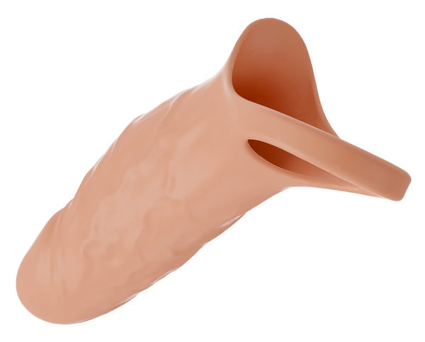 Realistixxx Penis sleeve met vibratie en vergroting - Huidskleur - Realistixxx - SKU: 54051570000