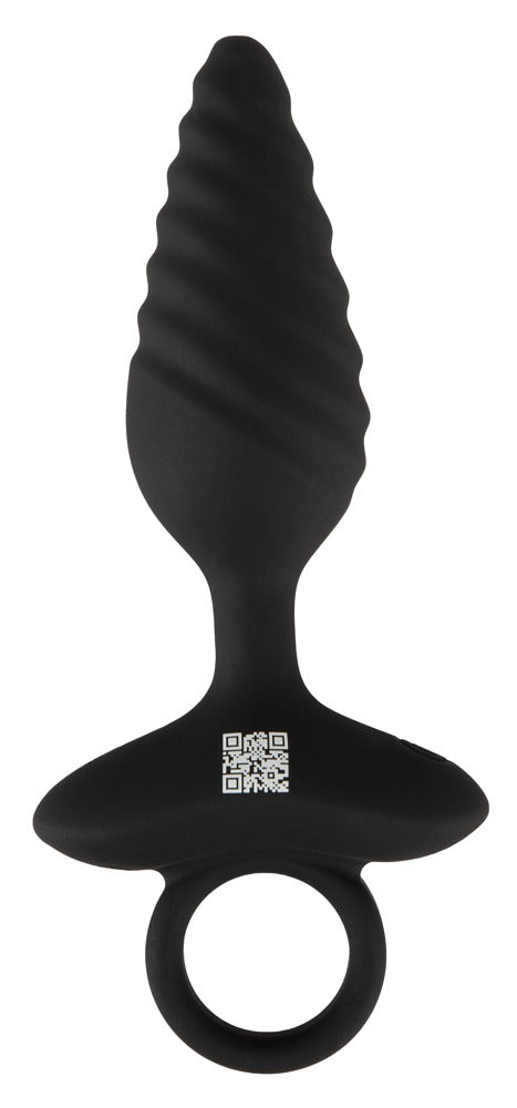 ANOS Butt plug gedraaid met trillingen - Zwart - ANOS - SKU: 54051730000