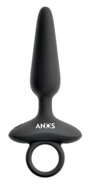 ANOS flexibele vibro-anaalplug - Zwart