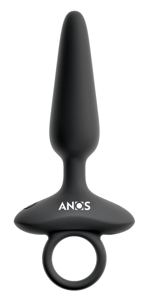 ANOS Butt Plug met trillingen - Zwart - ANOS - SKU: 54051810000