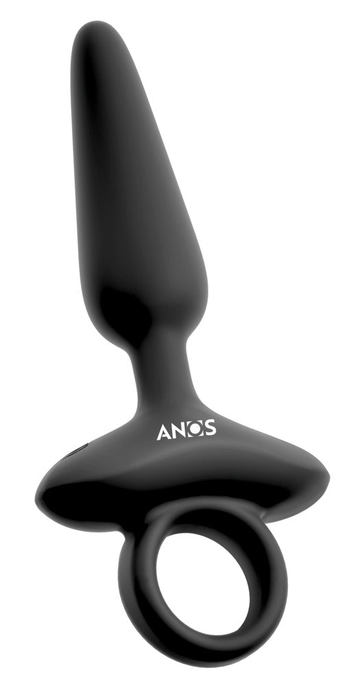 ANOS Butt Plug met trillingen - Zwart - ANOS - SKU: 54051810000