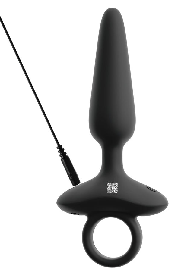 ANOS Butt plug flexibel met trillingen - Zwart - ANOS - SKU: 54051810000