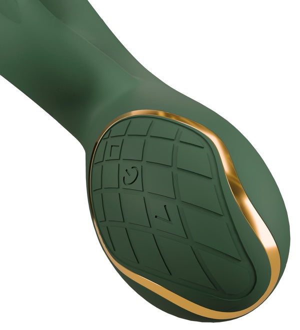 Emerald Love Konijn vibrator met dubbele stimulatie - Groen - Emerald Love - SKU: 54051900000