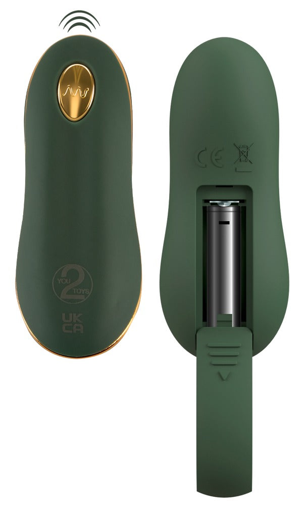 Emerald Love Analplug met RC-besturing - Groen