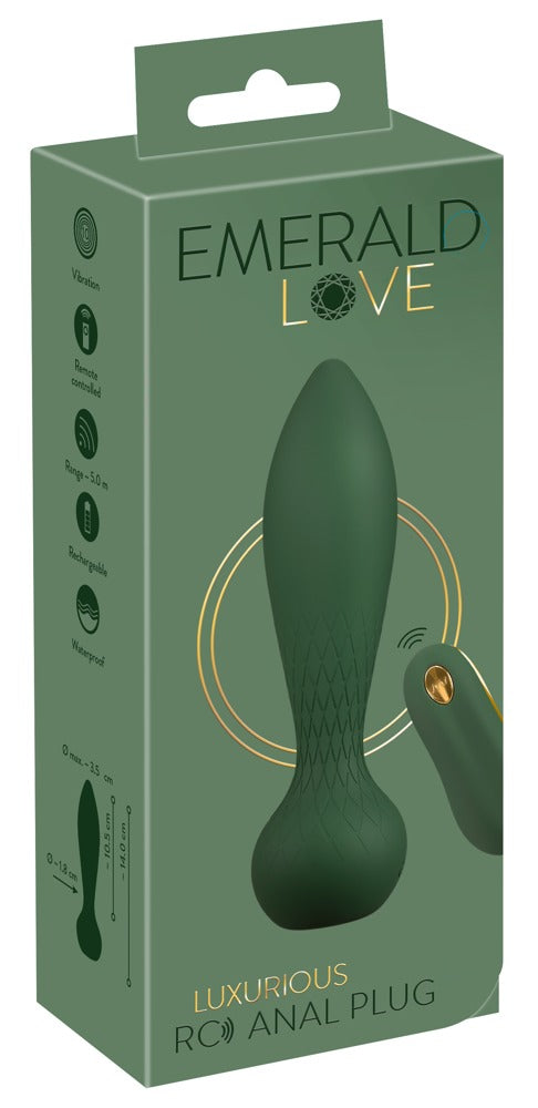 Emerald Love Analplug met RC-besturing - Groen - Emerald Love - SKU: 54052030000