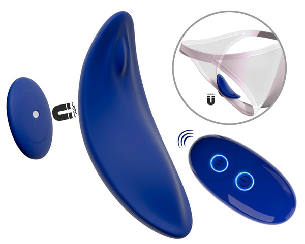 Sweet Smile Slip vibrator extra slank met magneet - Blauw - Sweet Smile - SKU: 54052540000