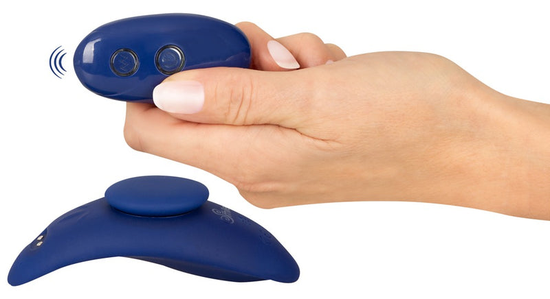 Sweet Smile Slip vibrator extra slank met magneet - Blauw