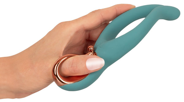 You2Toys Multi vibrator met 2 armen - Turquoise - You2Toys - SKU: 54052700000