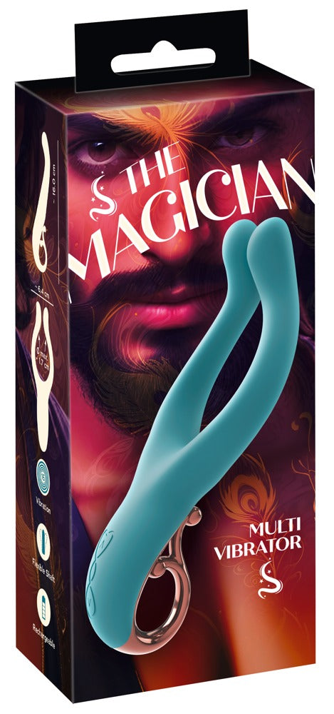 You2Toys Multi vibrator met 2 armen - Turquoise