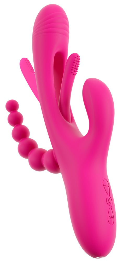 Sweet Smile Triple Vibe With Flicking Tongue - Roze - Sweet Smile - SKU: 54052970000