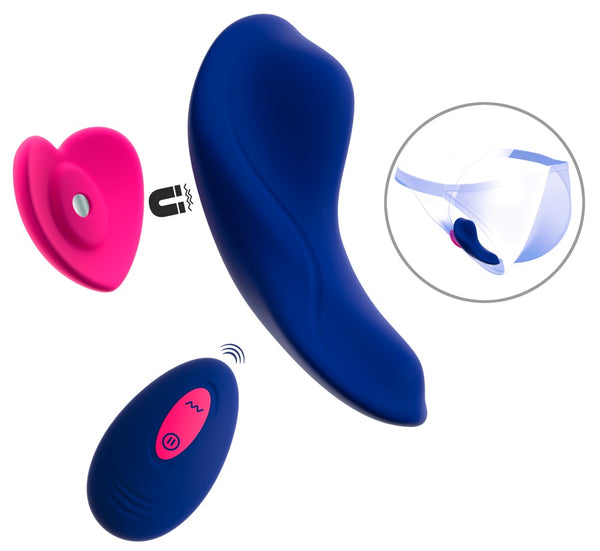 Sweet Smile Heart slipvibrator - Blauw - Sweet Smile - SKU: 54053190000
